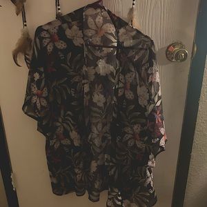 shaw cardigan floral